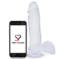Doc Johnson Crystal Jellies 8 Inch Ballsy Realistic Dildo with Suction Cup
