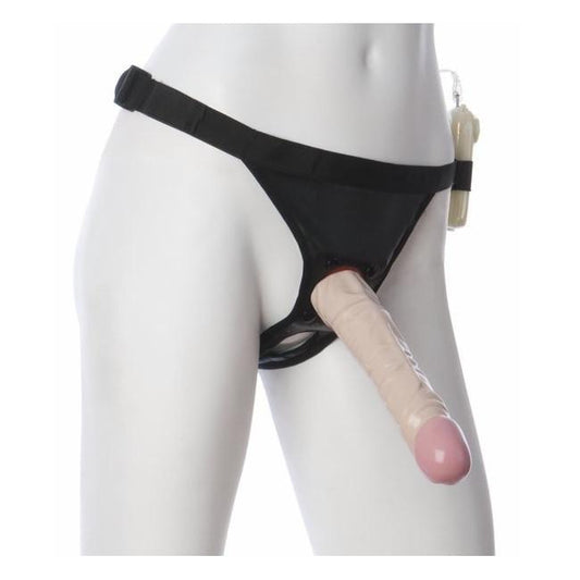 Ultra Vac-U-Lock Harness Set 5 With 8 Inch Vibrating Dildo