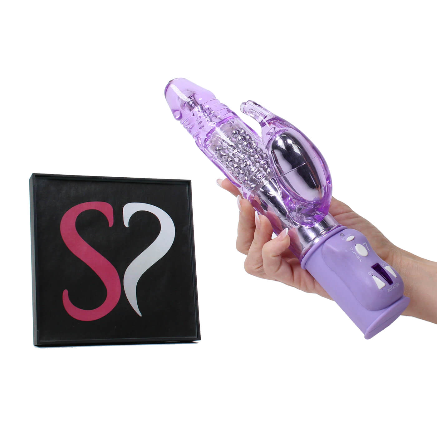 Double Delight Beaded 13 Function Rotating Rabbit Vibrator