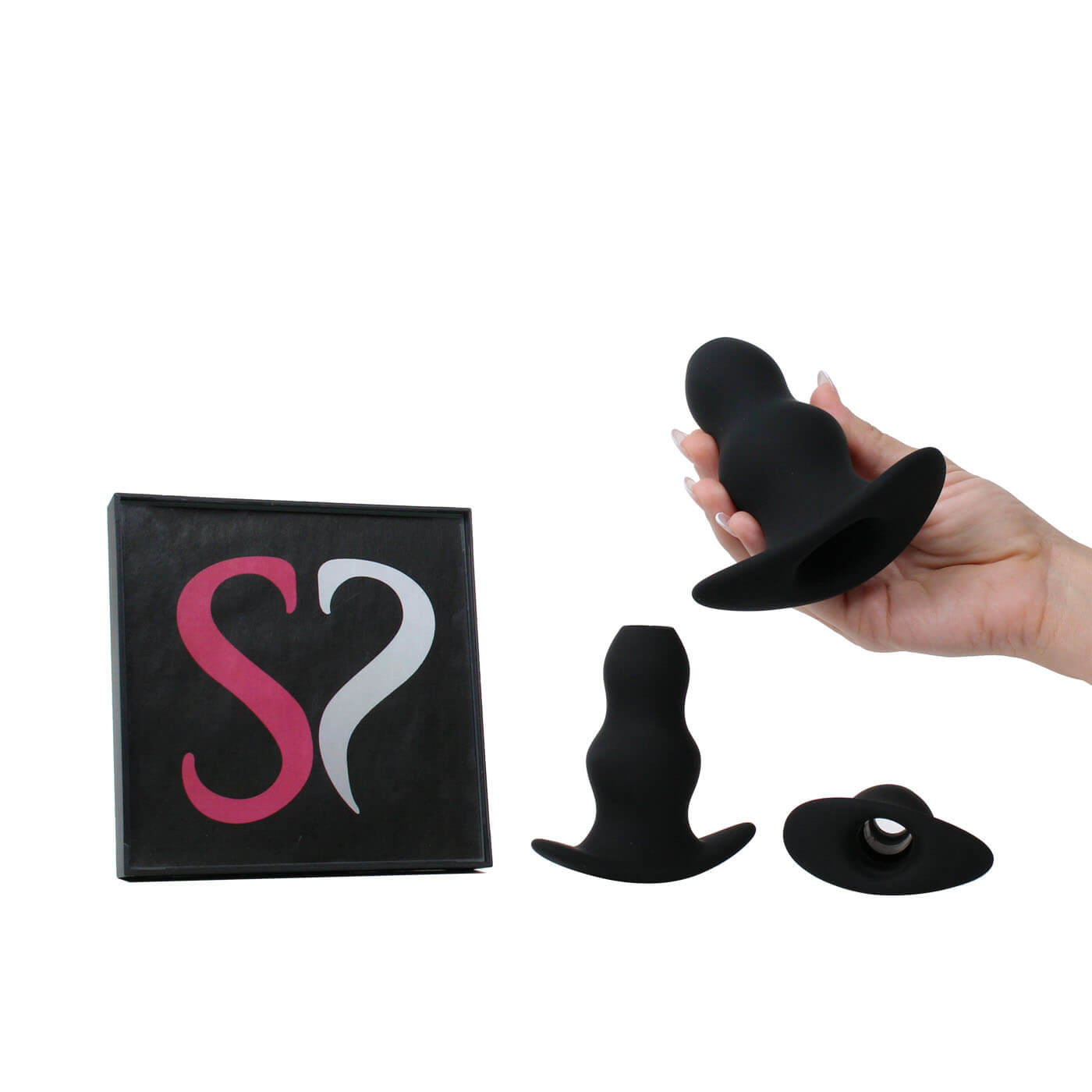 Backdoor Bliss 3 Size Hollow and Tapered Silicone Butt Plug Training Set