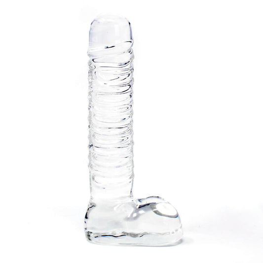 Icicles No. 63 Textured Swirly Glass Dildo