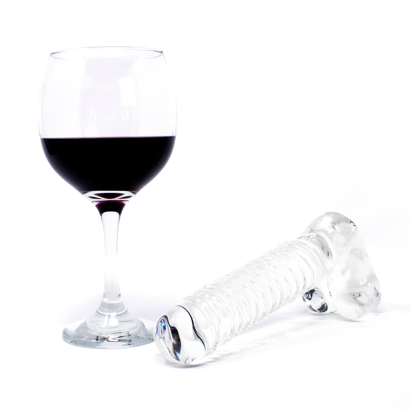 Icicles No. 63 Textured Swirly Glass Dildo
