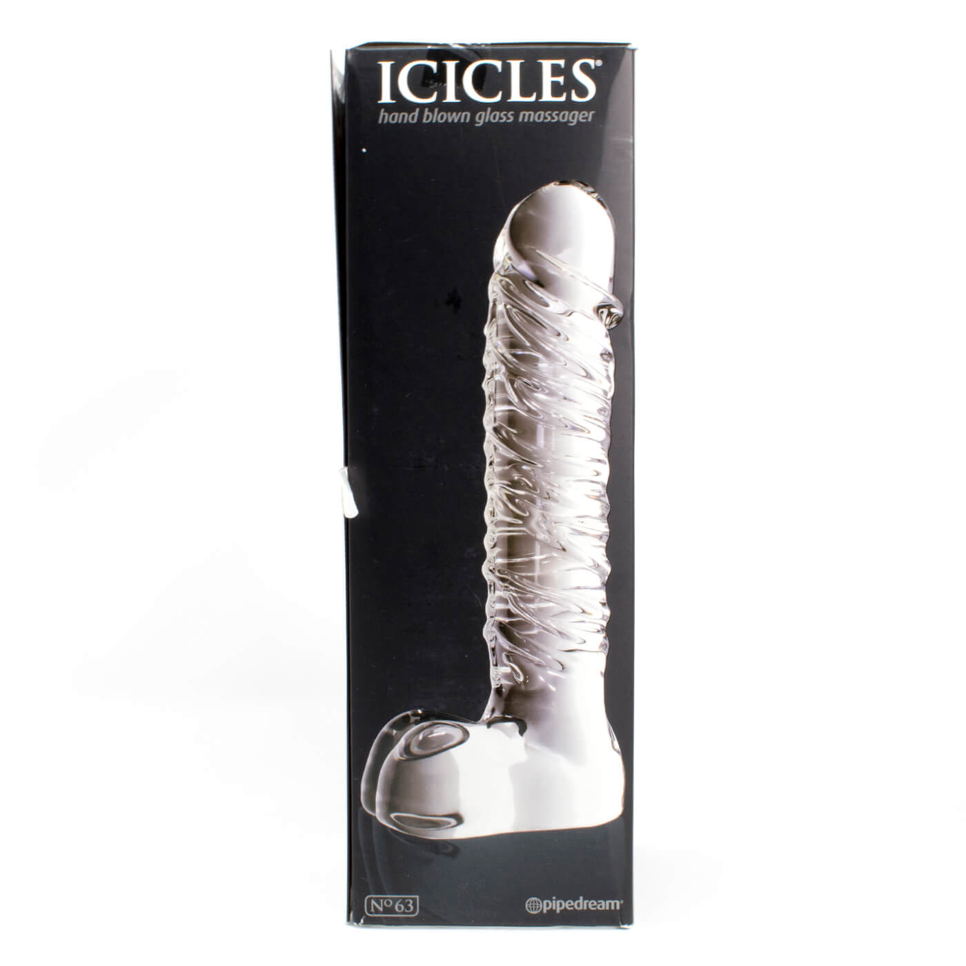 Icicles No. 63 Textured Swirly Glass Dildo