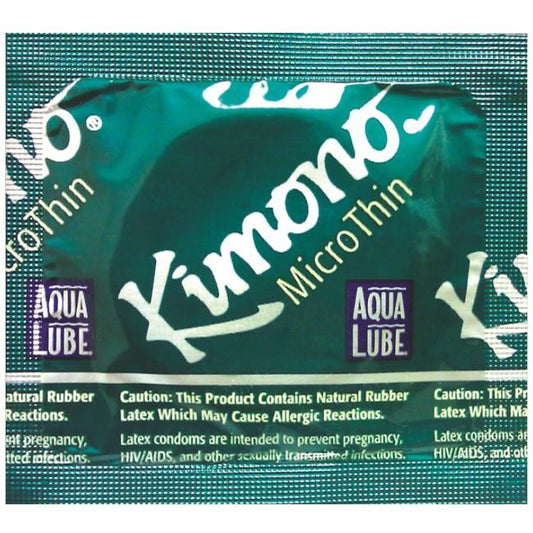 Kimono MicroThin Aqua Lube Condoms in 3 Pack