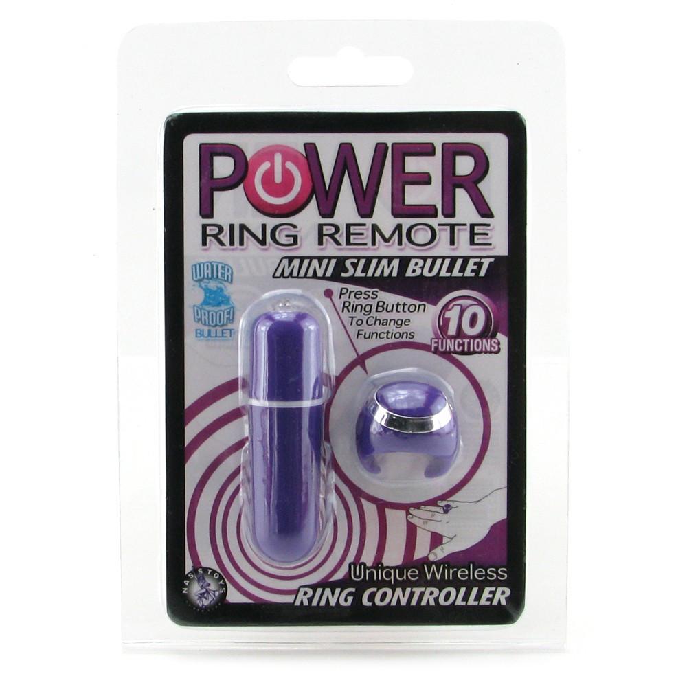 Power Ring Remote Mini Slim Waterproof Bullet Vibrator by  Nasstoys -  - 7