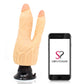 Real Feel Deluxe No.8 Dual-Probed Vibrating 7.5 Inch Suction Dildo