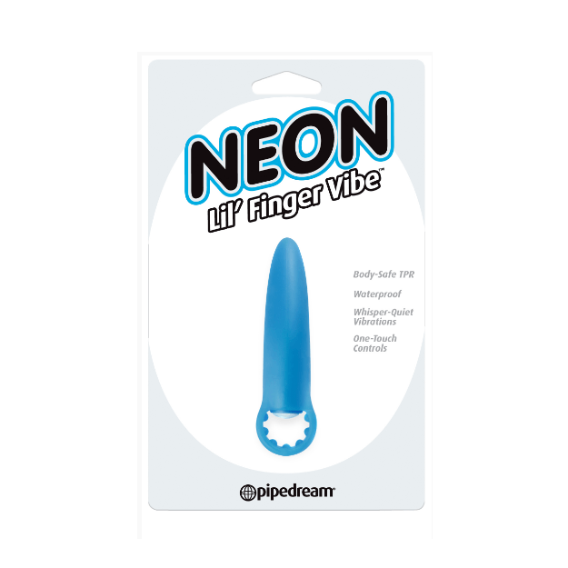 Waterproof Whisper Quiet Neon Lil' Finger Vibrator