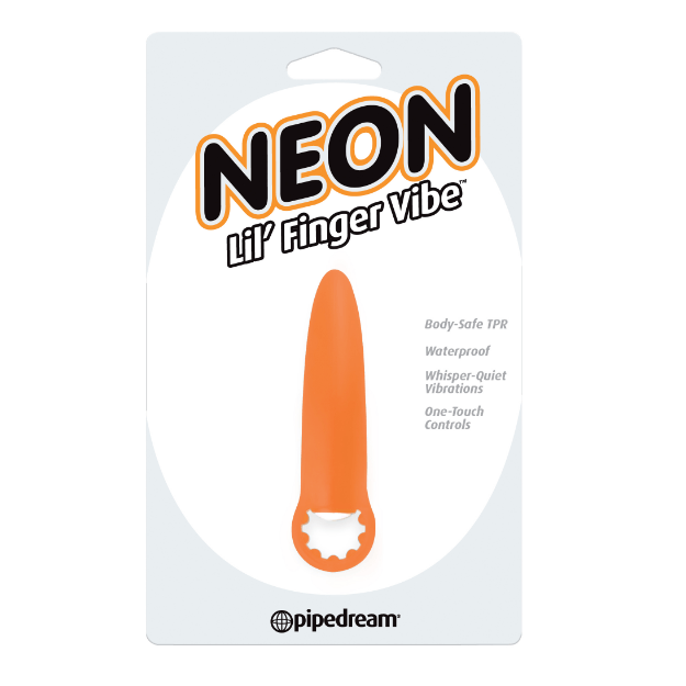 Waterproof Whisper Quiet Neon Lil' Finger Vibrator