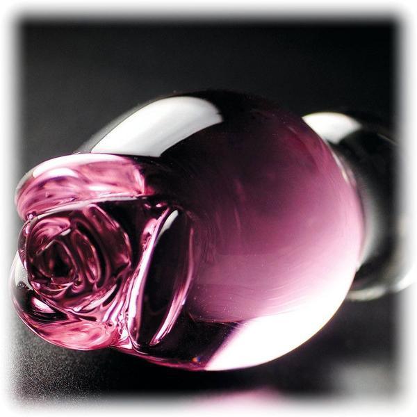 Icicles No 12 Rose Tip 7 Inch Glass Dildo