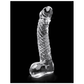 Icicles No. 61 Textured Realistic Glass Dildo