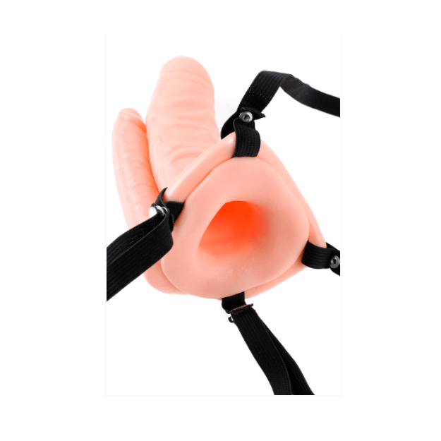 Fetish Fantasy Double Penetrator 6 Inch Vibrating Hollow Strap On