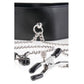 Fetish Fantasy Leather Collar & Nipple Clamp Set