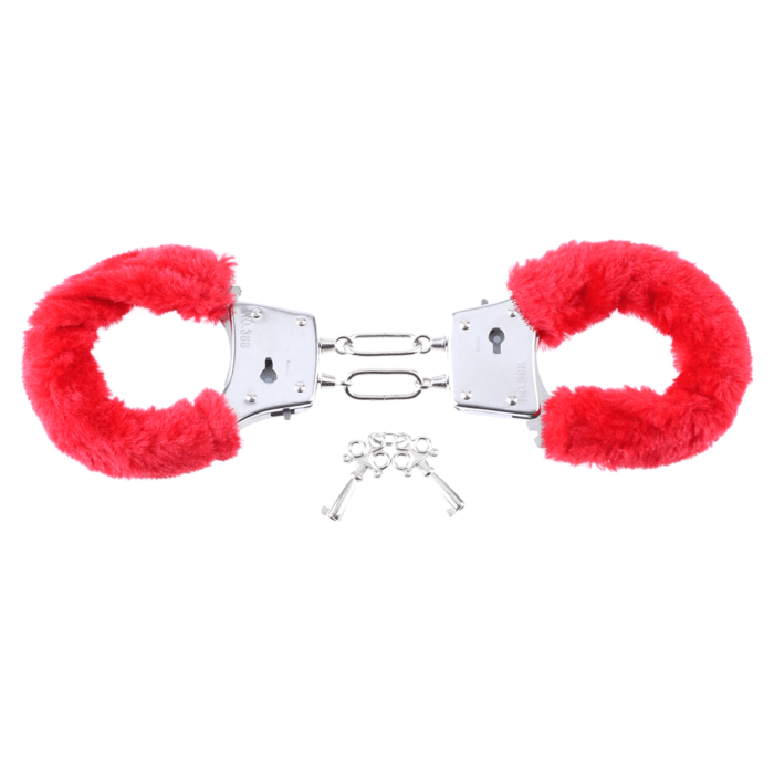 Fetish Fantasy Beginner's Furry Cuffs in Red