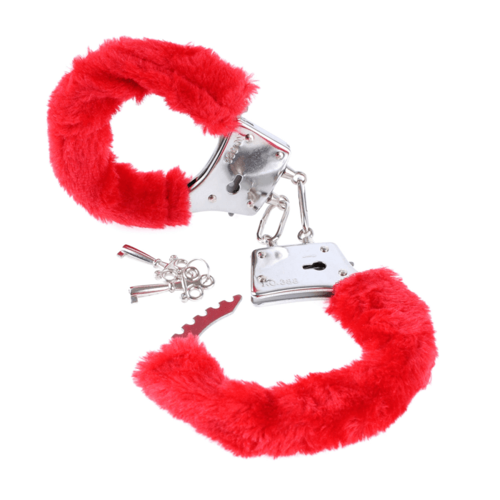 Fetish Fantasy Beginner's Furry Cuffs in Red