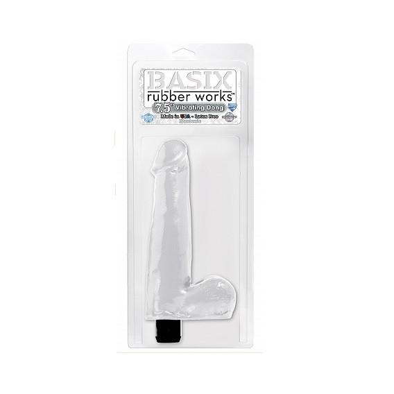 Basix 7.5 Inch Vibrating Flesh-Like Dildo