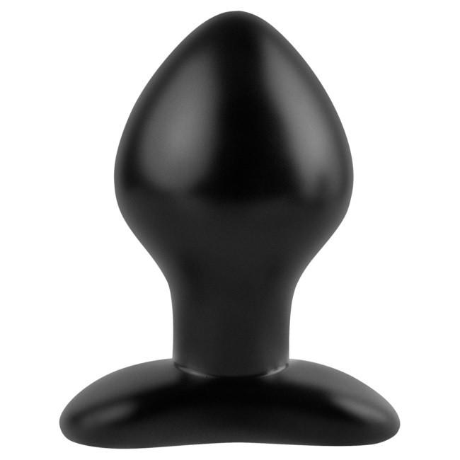 'Mega' Huge Anal Plug in Black Silicone + Free Anal Prep Kit!