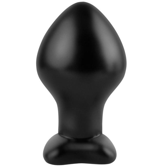 'Mega' Huge Anal Plug in Black Silicone + Free Anal Prep Kit!