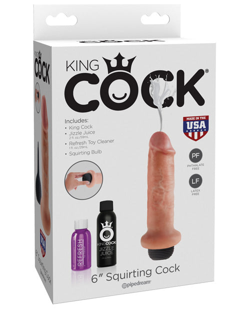 King Cock 6" Squirting Cock