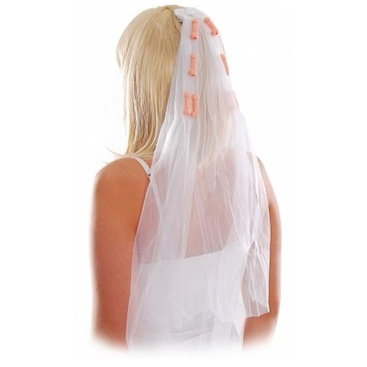 Bachelorette Pecker Wedding Veil