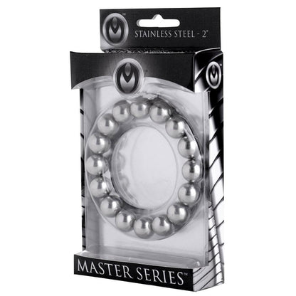 Stainless Steel Beaded Cockring by  XR Brands -  - 3