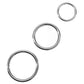 Spartacus Nickel Plated Metal Cock Ring Set (3 Pack) by  Spartacus - 