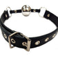 Rouge Garments Black Leather Ball Gag With Silver Ball
