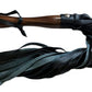 Rouge Garments Wooden Handle Black Leather Flogger