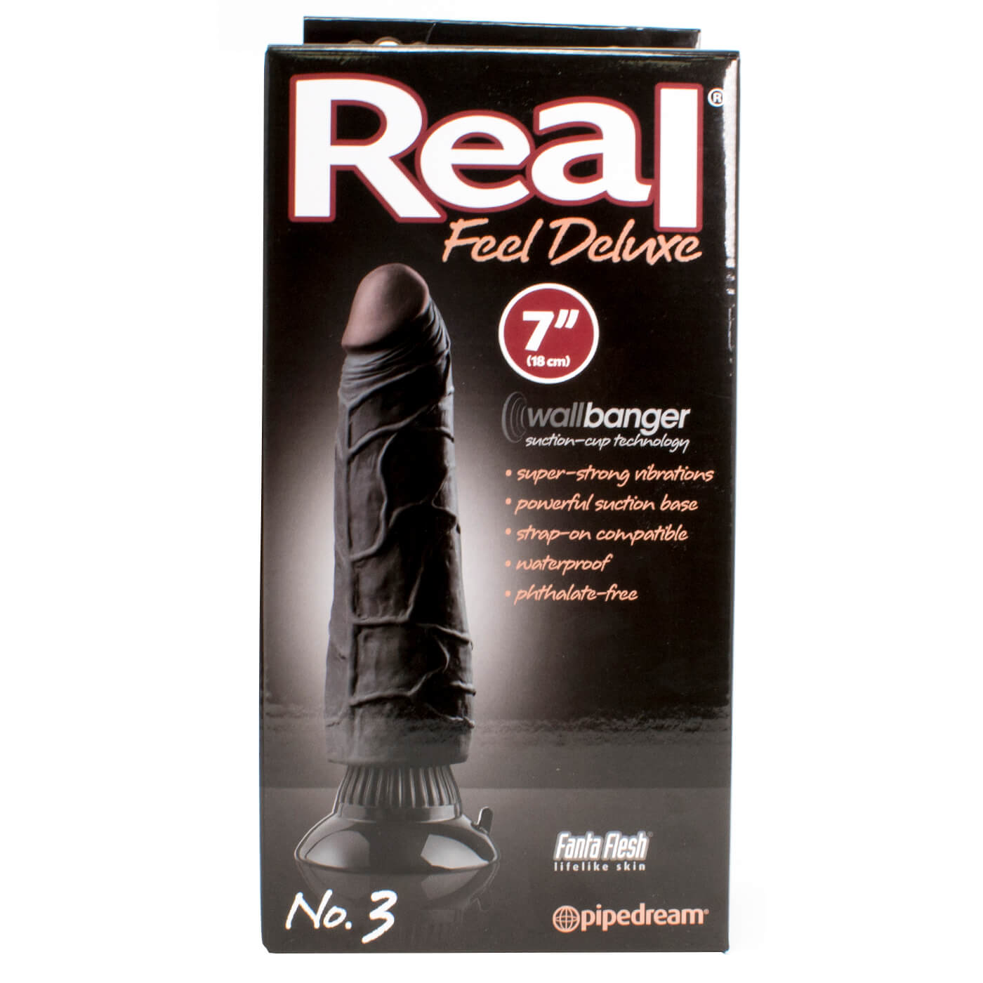 Real Feel Deluxe No.3 Realistic Vibrating 7 Inch Suction Dildo