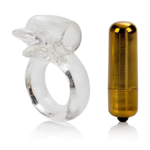 Extreme Gold Double Trouble Couples Enhancer Ring by  California Exotics -  - 3