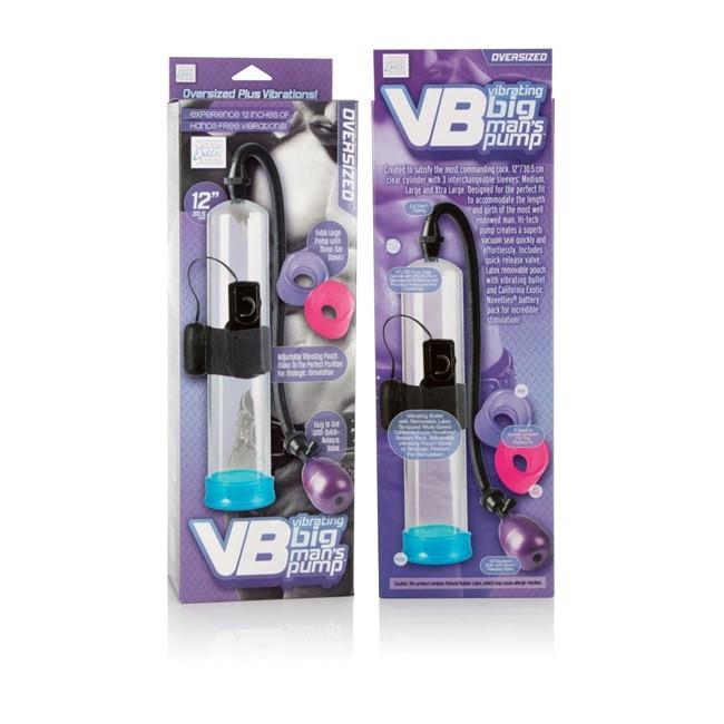 Extra Large Big Mans Vibrating Penis Pump