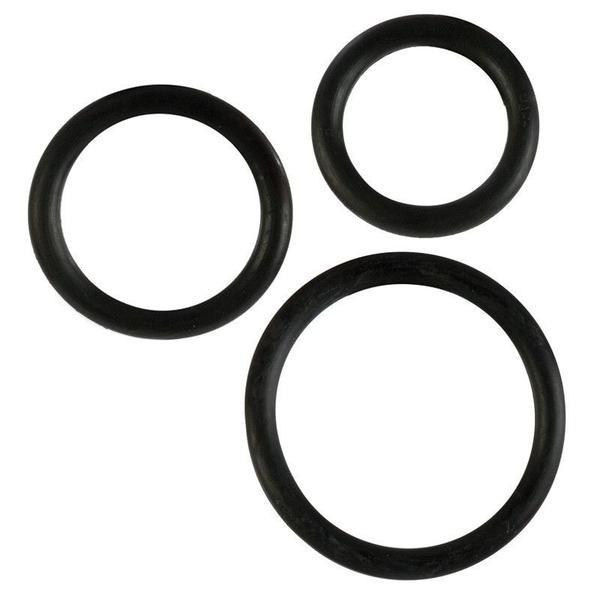 Rubber Cock Rings 3 Piece Set