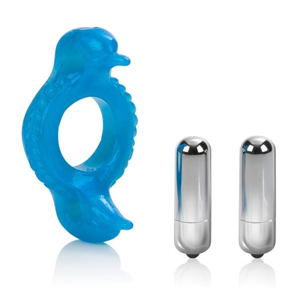 Double Dolphin Soft Vibrating Cock Ring