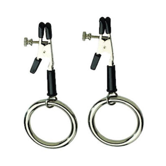 Nipple Clamps With Large Metal Ring by Spartacus