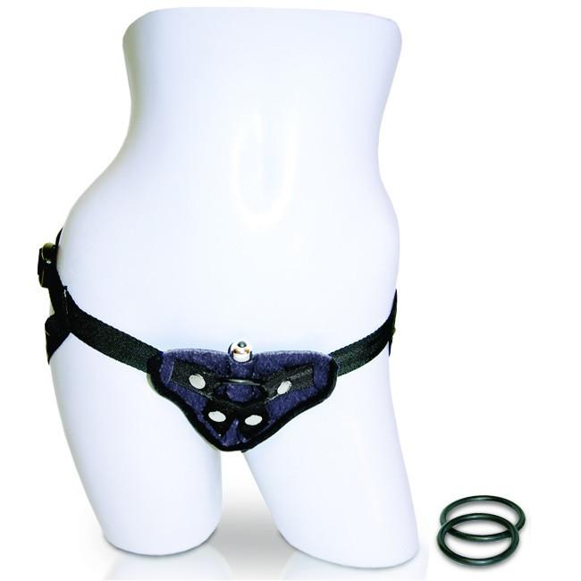 Sportsheets Vibrating Velvet Strap-On Harness