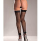 Lycra Stay Up Fishnet Thigh High Black by  BEW - 