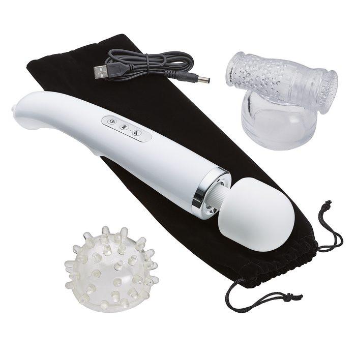 Powerful 30 Function Rechargeable Vibrating Wand + Kit