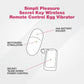 Simpli Pleasure Secret Key Wireless Remote Control Egg Vibrator