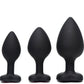 Backdoor Bliss Extra Flexible Silicone Jeweled Butt Plug Training Set