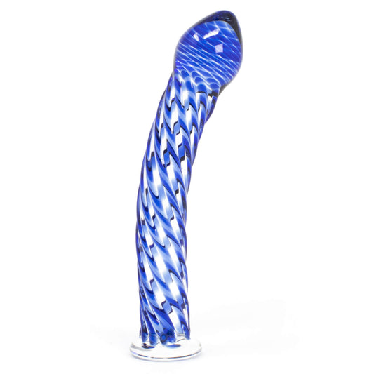 Icicles No. 29 Glass Dildo in Blue