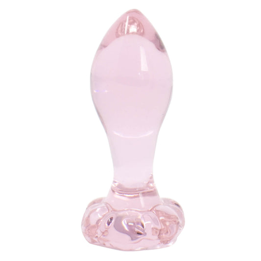 Pipedream Temperature Sensitive Icicles Flower Base No 48 Glass Butt Plug