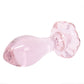 Pipedream Temperature Sensitive Icicles Flower Base No 48 Glass Butt Plug