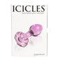 Pipedream Temperature Sensitive Icicles Flower Base No 48 Glass Butt Plug