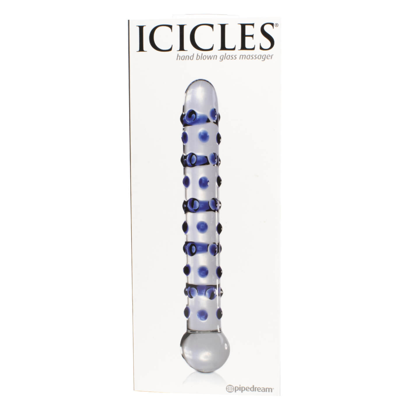 Icicles No. 50 Blissfully Bumpy Smooth Glass Dildo