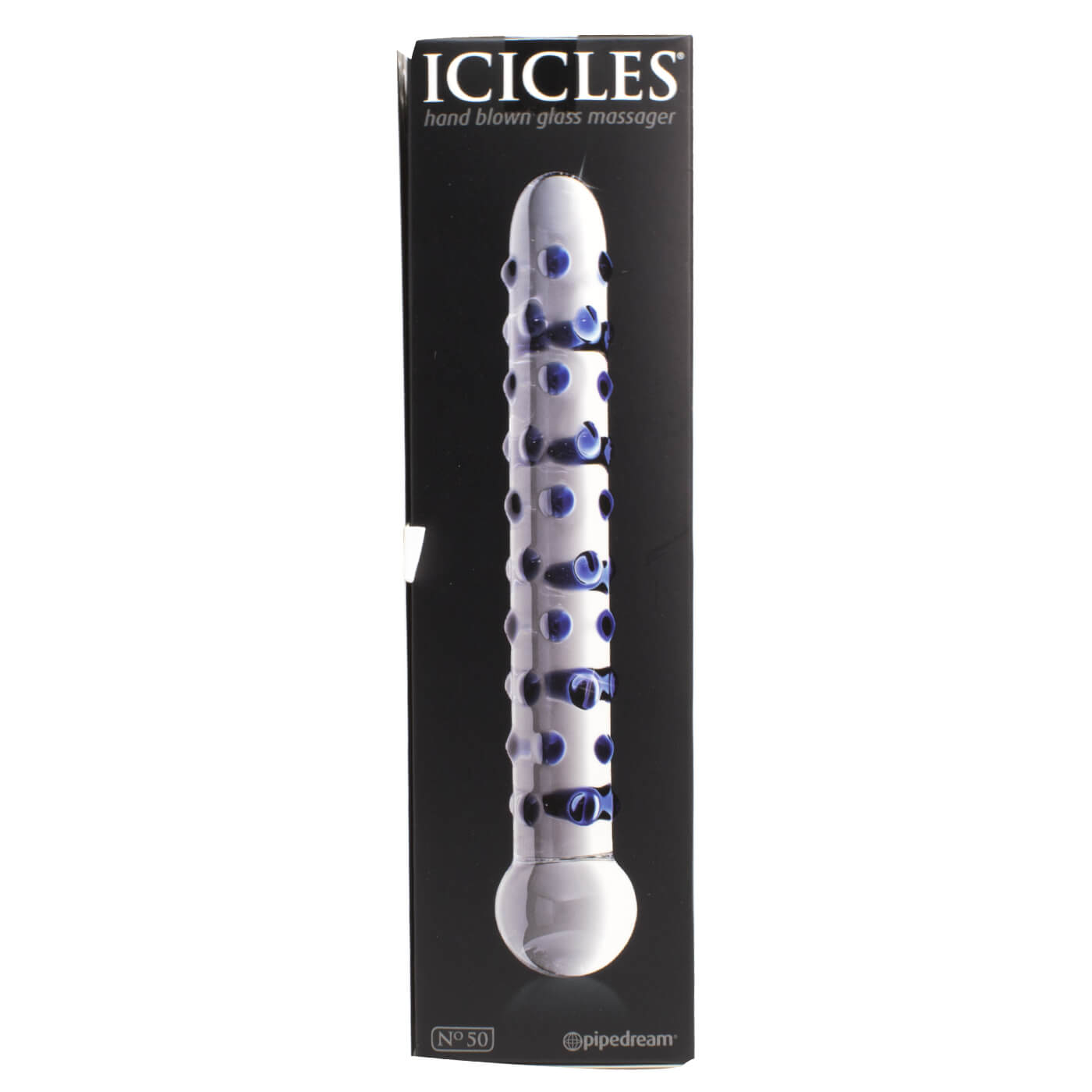 Icicles No. 50 Blissfully Bumpy Smooth Glass Dildo