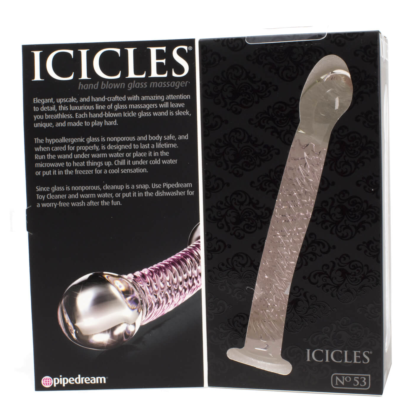 Icicles No. 53 Thick Tipped Curved Glass Dildo