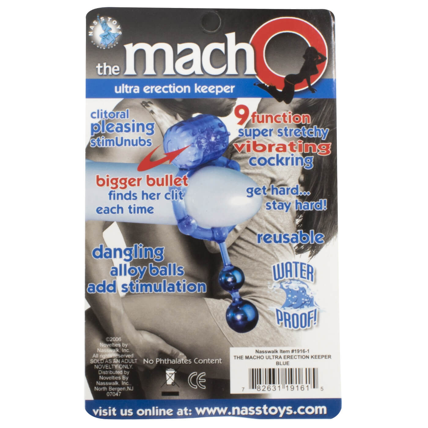 Macho Ultra Erection Keeper Vibrating Cock Ring