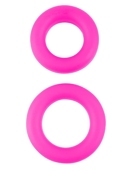 Neon Stretchy Silicone Cock Ring Set