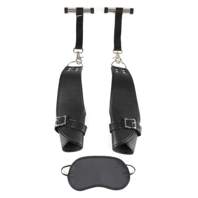 Fetish Fantasy Deluxe Leather Door Cuffs