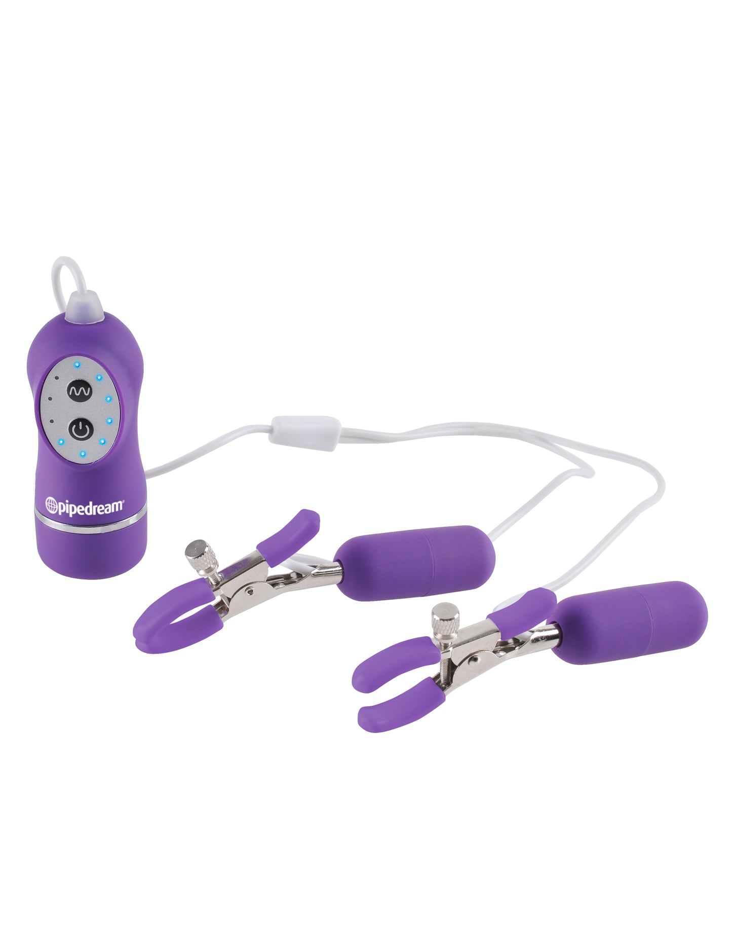 Fetish Fantasy Series 10-Function Vibrating Nipple Clamps