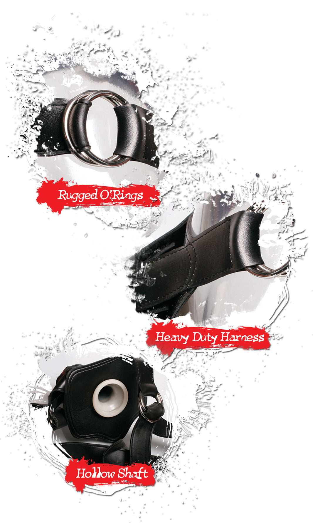 Fetish Fantasy Series 11-Inch Vibrating  Hollow Strap-on - Flesh